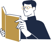 Man reading book