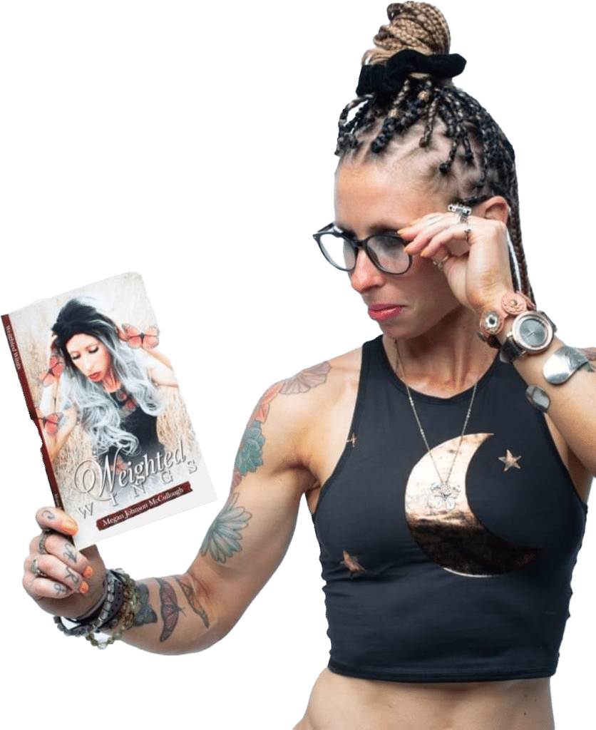 Lady Holding Neigted Book Cover