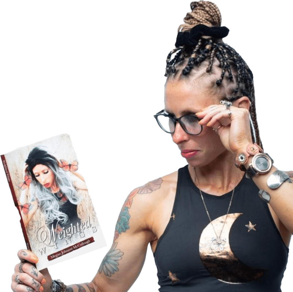 Lady Holding Neigted Book Cover