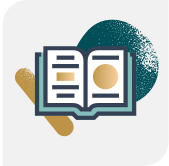 Icon of a book with complex interior