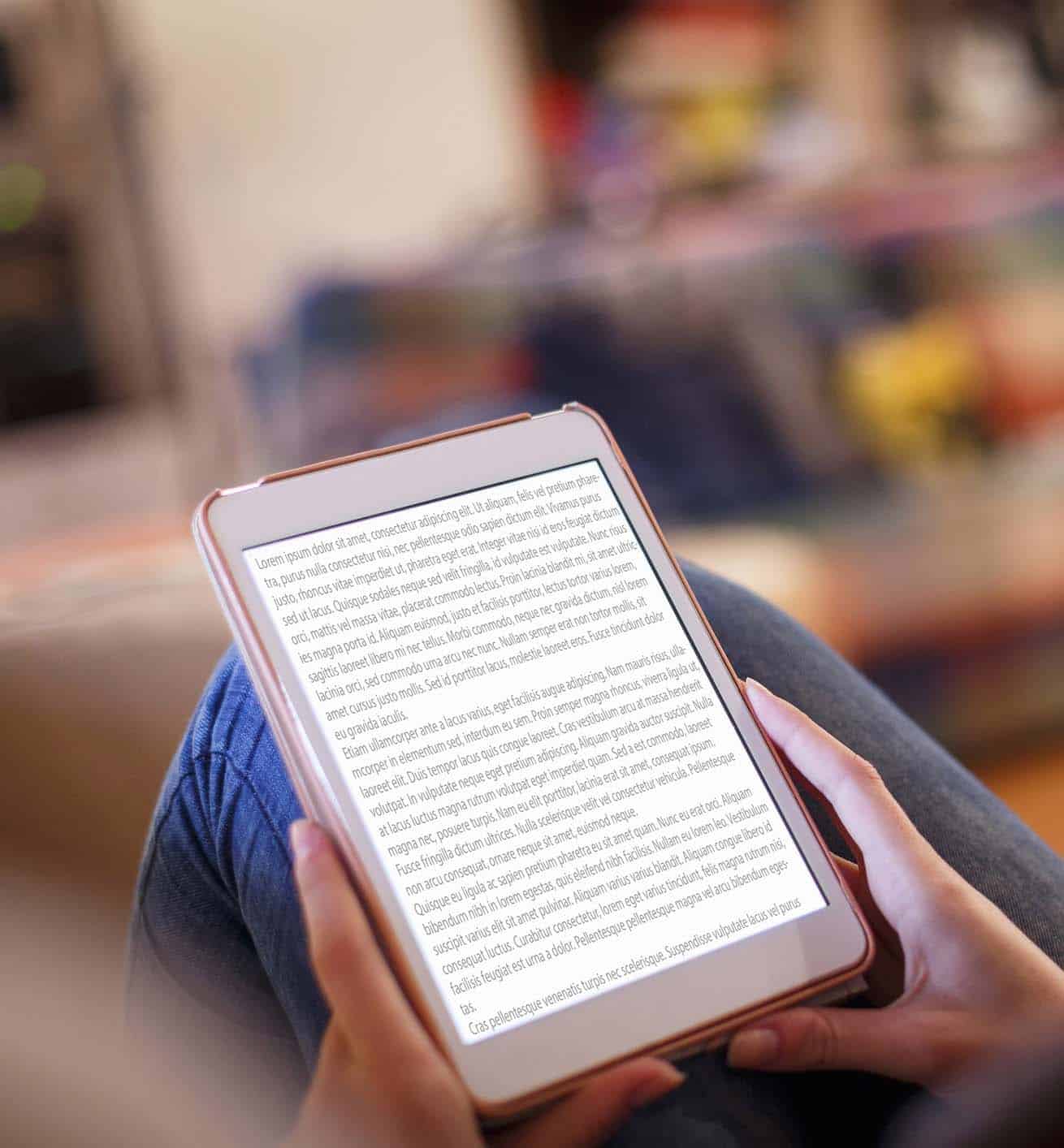 Young woman using digital tablet