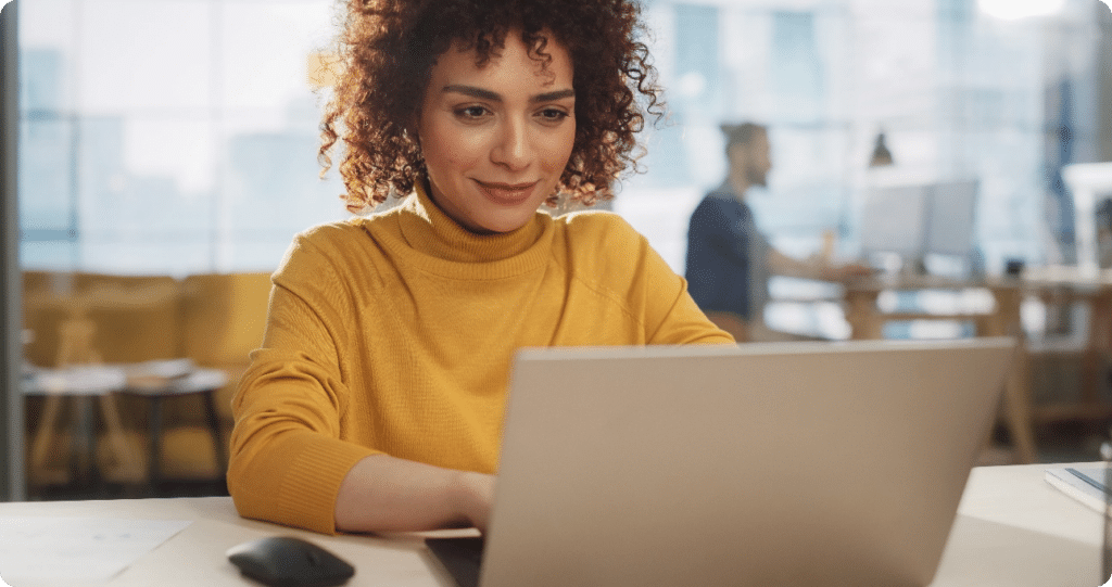 The Complete Guide to the Perfect Book Layout, Woman with computer