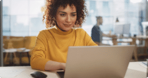 The Complete Guide to the Perfect Book Layout, Woman with computer