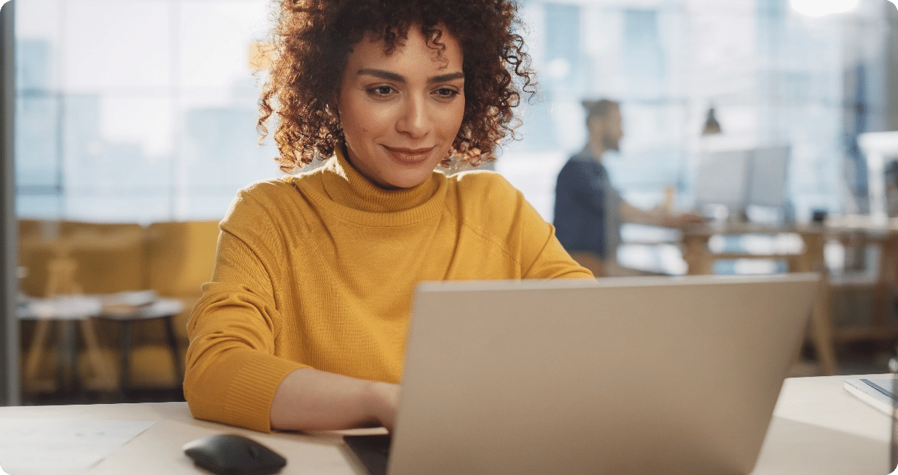 The Complete Guide to the Perfect Book Layout, Woman with computer